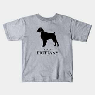 Brittany Black Silhouette Kids T-Shirt